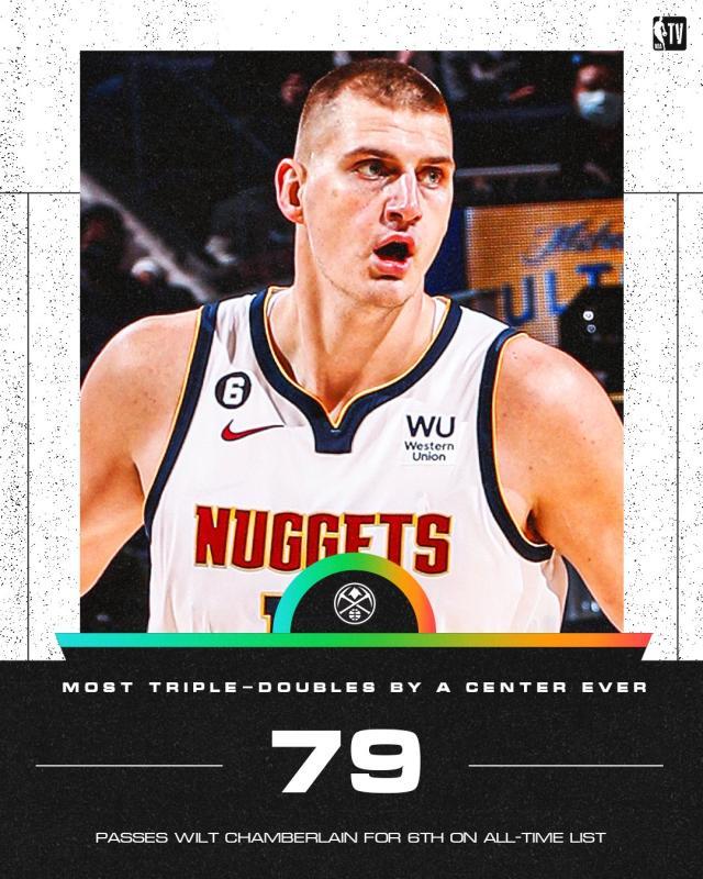 开云体育下载-超越张伯伦加冕中锋三双王 约基奇追韦少不是梦？